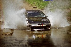 Michael Curran / Joe McGirl Eagle Talon at the finish of SS1, Stony Crossing.