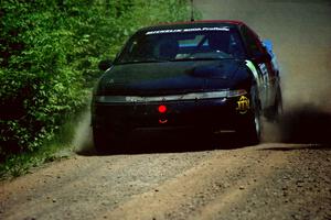 Cal Landau / Eric Marcus Mitsubishi Eclipse GSX at speed on SS4, Cedar Run.