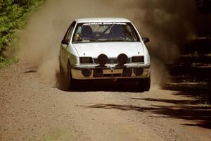 Henry Krolikowski / Cindy Krolikowski Dodge Shadow at speed on SS4, Cedar Run.