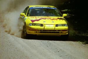 Jim Anderson / Martin Dapot Honda Prelude VTEC at speed on SS4, Cedar Run.