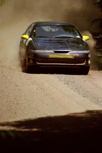 Tom Lawless / Sean Devine Mitsubishi Eclipse at speed on SS4, Cedar Run.