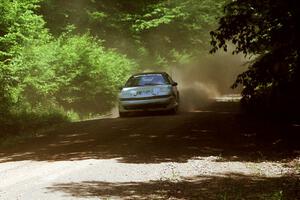 Rob Bohn / Dave Bruce Mitsubishi Eclipse at speed on SS4, Cedar Run.