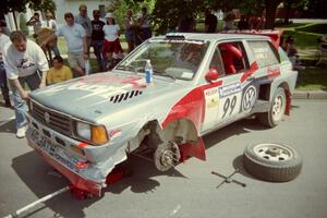 Sakis Hadjiminas / Brian Maxwell Volkswagen Fox Kit Car during the midday break on the green in Wellsboro.