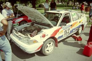 Keith Townsend / Jennifer Cote Toyota Corolla during the midday break on the green in Wellsboro.