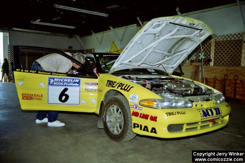 Steve Gingras / Bill Westrick Eagle Talon goes through tech.