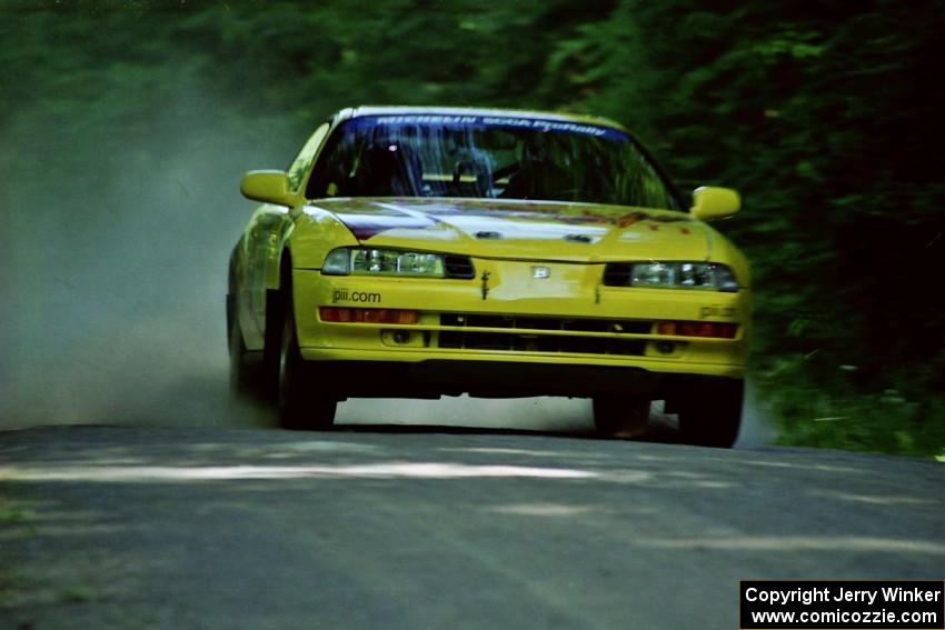 Jim Anderson / Martin Dapot Honda Prelude VTEC at speed on the practice stage.