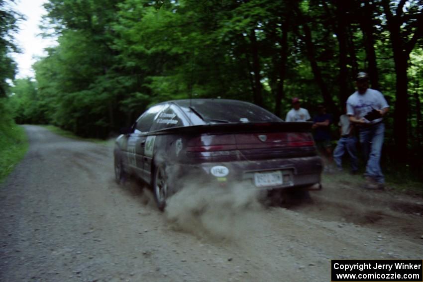 Martin Donnelly / Peter Cunningham Eagle Talon leaves the start of the practice stage.