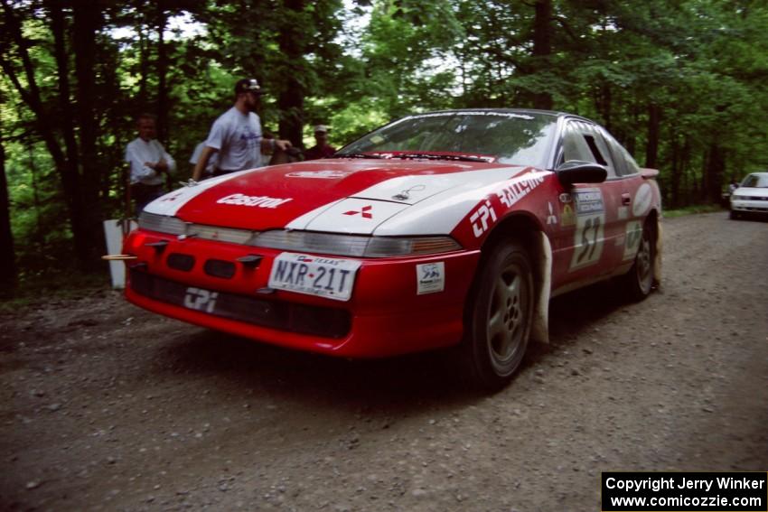 Arthur Odero-Jowi / Jim Hurley Mitsubishi Eclipse leaves the start of the practice stage.