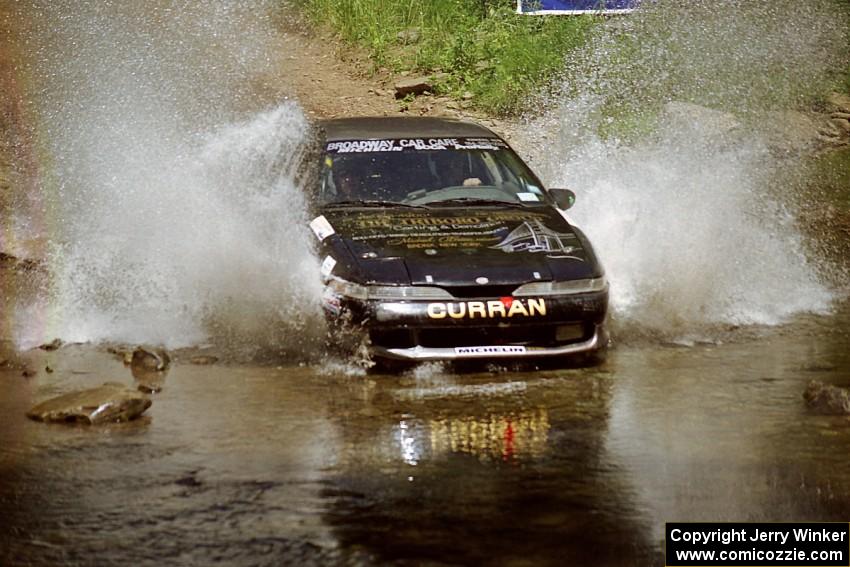 Michael Curran / Joe McGirl Eagle Talon at the finish of SS1, Stony Crossing.