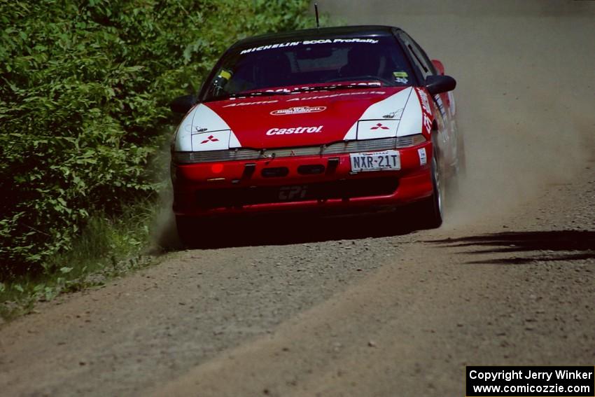 Arthur Odero-Jowi / Jim Hurley Mitsubishi Eclipse at speed on SS4, Cedar Run.