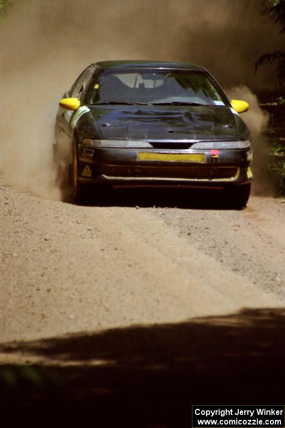 Tom Lawless / Sean Devine Mitsubishi Eclipse at speed on SS4, Cedar Run.