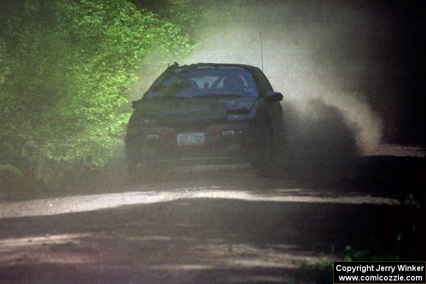 Celsus Donnelly / Kevin Mullan Eagle Talon at speed on SS4, Cedar Run.