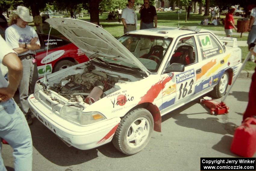 Keith Townsend / Jennifer Cote Toyota Corolla during the midday break on the green in Wellsboro.