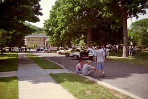 Midday break on the green in Wellsboro.