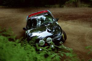 Cal Landau / Eric Marcus Mitsubishi Eclipse GSX powers out of a hairpin on SS5, Thompson Point I.