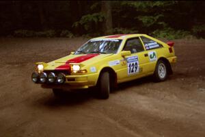 Scott Kreisler / John Bonasera Nissan 200SX powers out of a hairpin on SS5, Thompson Point I.