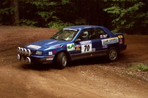 Kendall Russell / John Dillon Dodge Shadow powers out of a hairpin on SS5, Thompson Point I.