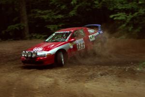 Wojciech Hajduczyk / Cezary Fidler Plymouth Laser slides into a hairpin on SS5, Thompson Point I.