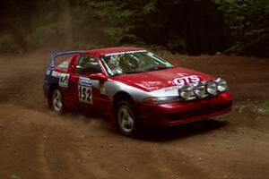 Wojciech Hajduczyk / Cezary Fidler Plymouth Laser powers out of a hairpin on SS5, Thompson Point I.