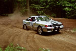 Dave Liebl / Lou Binkley, Jr. Toyota Celica All-trac powers out of a hairpin on SS5, Thompson Point I.