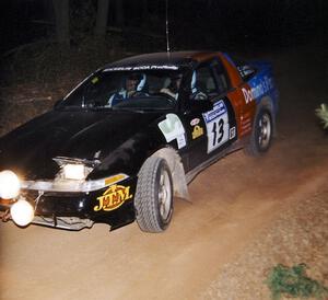 Cal Landau / Eric Marcus Mitsubishi Eclipse GSX at the flying finish of SS9, Cushman-Run Randall II.