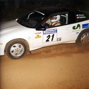 Chris Czyzio / Eric Carlson Mitsubishi Eclipse GSX at the flying finish of SS9, Cushman-Run Randall II.