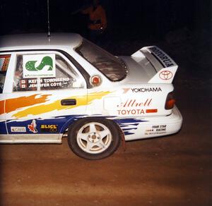 Keith Townsend / Jennifer Cote Toyota Corolla pulls into the FTC of SS9, Cushman-Run Randall II.