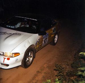 Paul Dubinsky / Yvon Dubinsky Eagle Talon pulls into the FTC of SS9, Cushman-Run Randall II.