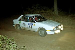 Henry Krolikowski / Cindy Krolikowski Dodge Shadow at the flying finish of SS13, Painter Run.