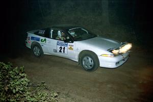 Chris Czyzio / Eric Carlson Mitsubishi Eclipse GSX at the flying finish of SS13, Painter Run.