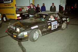 Jens Larsen / Claire Chizma Mazda RX-7 after the event.