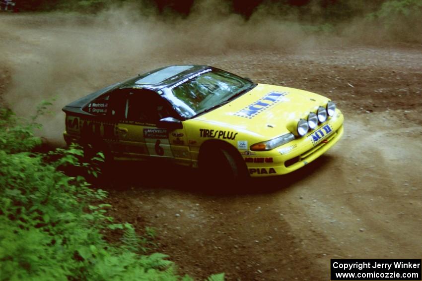 Steve Gingras / Bill Westrick Eagle Talon powers out of a hairpin on SS5, Thompson Point I.
