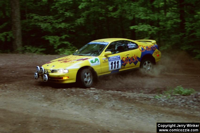 Jim Anderson / Martin Dapot Honda Prelude VTEC slides into a hairpin on SS5, Thompson Point I.