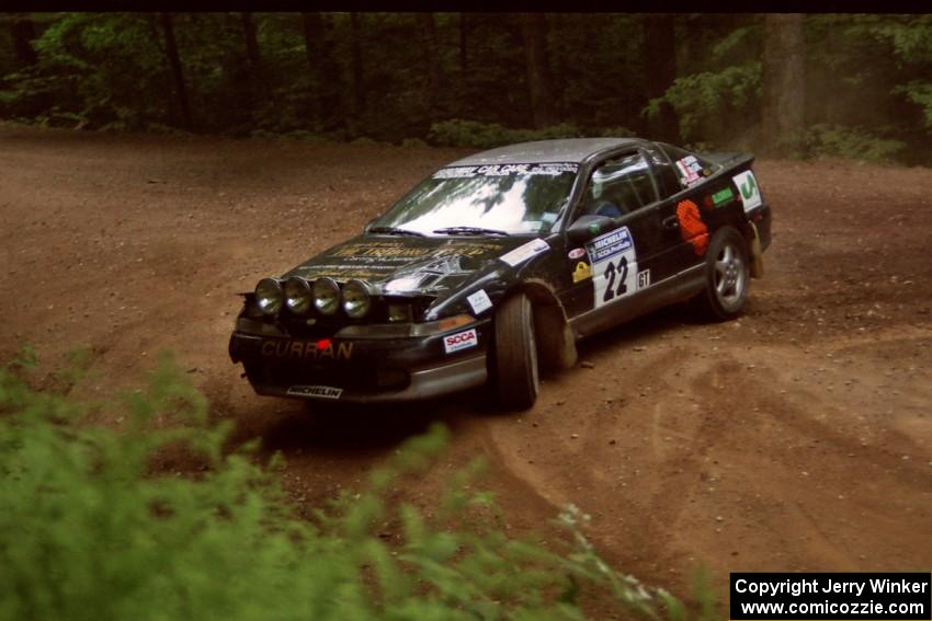 Michael Curran / Joe McGirl Eagle Talon powers out of a hairpin on SS5, Thompson Point I.