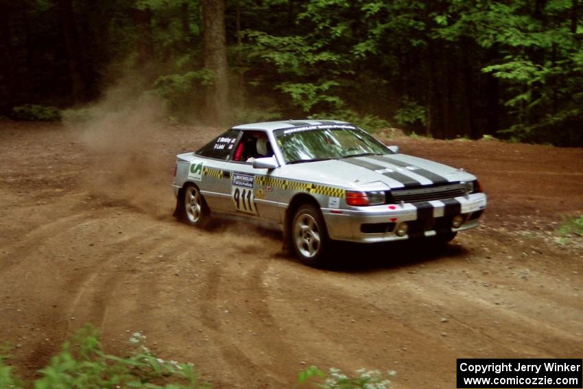 Dave Liebl / Lou Binkley, Jr. Toyota Celica All-trac powers out of a hairpin on SS5, Thompson Point I.