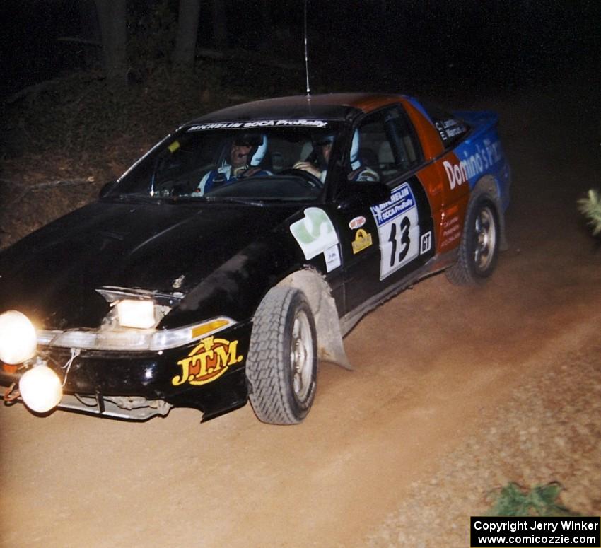 Cal Landau / Eric Marcus Mitsubishi Eclipse GSX at the flying finish of SS9, Cushman-Run Randall II.