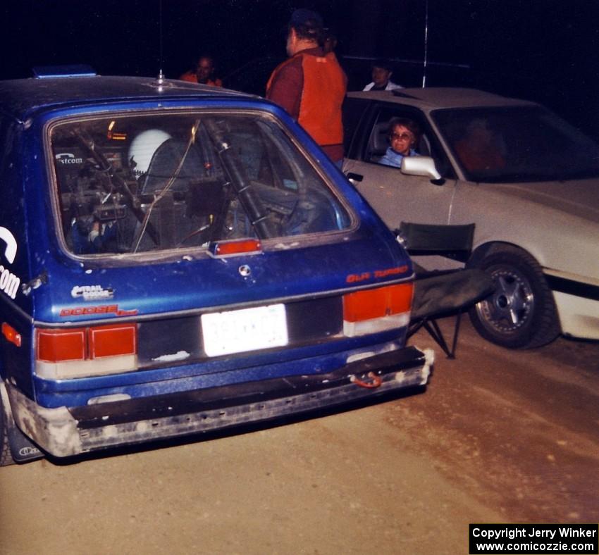 Mark Utecht / Diane Sargent Dodge Omni GLH-Turbo at the at the PRIMO FTC of SS9, Cushman-Run Randall II.