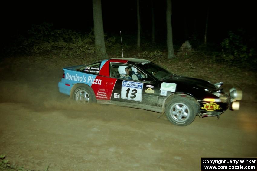 Cal Landau / Eric Marcus Mitsubishi Eclipse GSX at the flying finish of SS13, Painter Run.