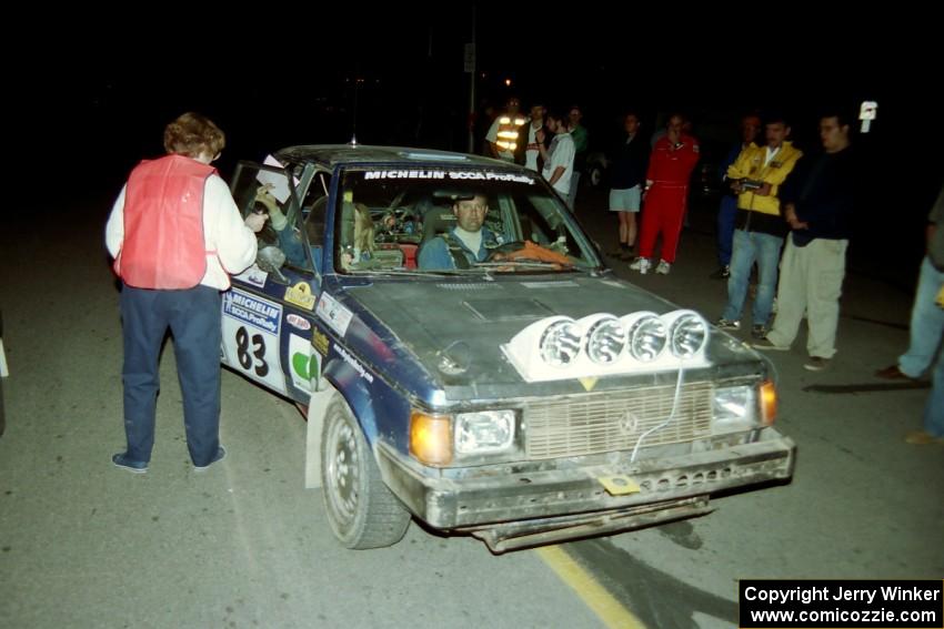 Mark Utecht / Diane Sargent Dodge Omni GLH-Turbo at the final MTC in Wellsboro.