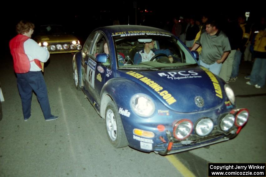 Karl Scheible / Gail McGuire VW Beetle at the final MTC in Wellsboro.