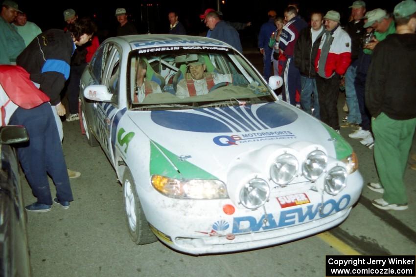 Peter Malaszuk / Darek Szerejko Daewoo Nubira at the final MTC in Wellsboro.