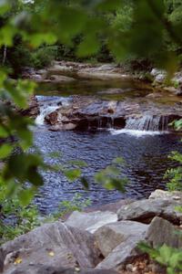 A small waterfall near the road on the drive to Grafton, SS3 and SS4.