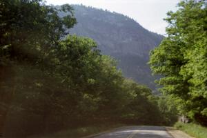 A sheer cliff face on the drive to Grafton, SS3 and SS4.