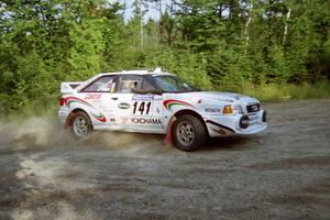 Frank Sprongl / Dan Sprongl Audi S2 Quattro at a hairpin on SS3, Grafton I.