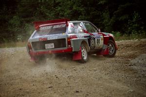 Sakis Hadjiminas / Brian Maxwell Volkswagen Fox Kit Car at a hairpin on SS3, Grafton I.