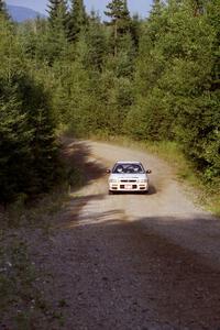 Greg Healey / John MacLeod Subaru Impreza at speed on SS3, Grafton I.