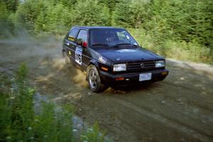 Tom Lawless / Brendan Lawless VW GTI at speed on SS3, Grafton I.