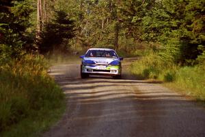 Celsus Donnelly / Kevin Mullan Eagle Talon TSi at speed on SS3, Grafton I.