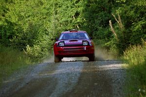 Michael Zamikhovsky / Ron Norton Toyota Celica GT-4 at speed on SS3, Grafton I.