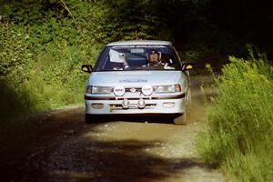 Thomas Brann / Brendan Bohan Subaru Legacy at speed on SS3, Grafton I.